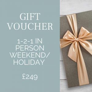 Gift Voucher for beginners photography course Orpington in person weekend / holiday