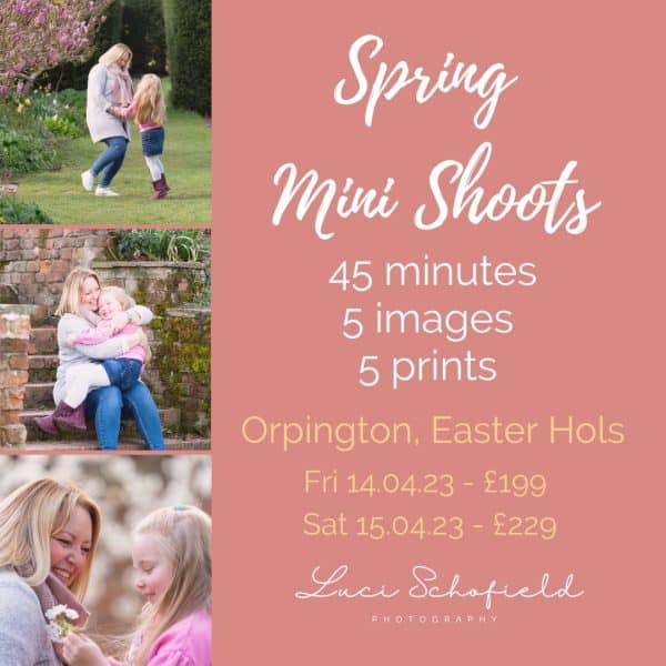 Spring mini family photoshoots in Orpington this Easter